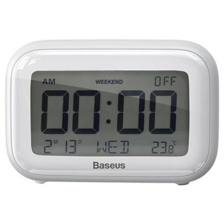 Часы с термометром Baseus Subai Clock (with extra AAA), белый