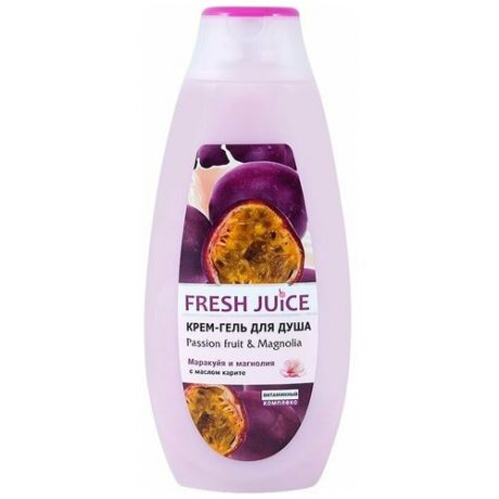 Крем-гель для душа Fresh Juice Passion fruit & magnolia, 500 мл