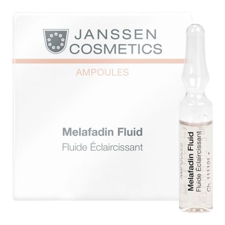 Janssen Cosmetics Ampoules Melafadin Fluid Осветляющие ампулы для лица, 2 мл , 7 шт.
