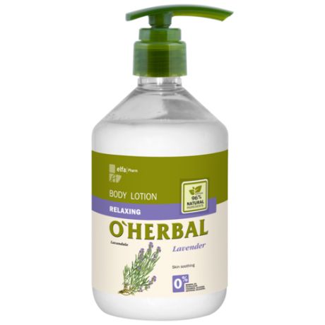 O'Herbal Лосьон для тела Расслабляющий с экстрактом лаванды, 500 мл