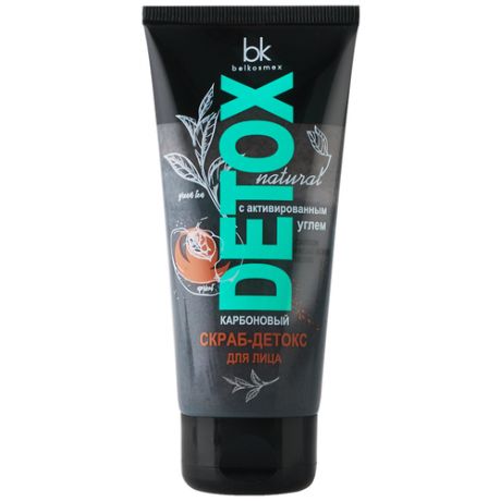 Belkosmex скраб Detox natural карбоновый скраб-детокс для лица 80 г
