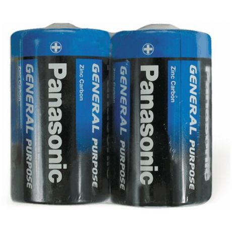 Батарейка Panasonic General Purpose D/R20, 2 шт.