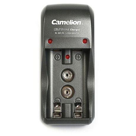 Зарядное устройство Camelion BC 1001A titanium для 2хAA AAA или 1x9V 200мА