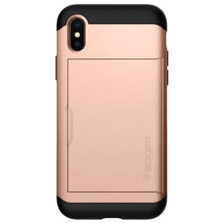 Чехол-накладка Spigen Slim Armor CS для Apple iPhone X/Xs (057CS22157) blush gold