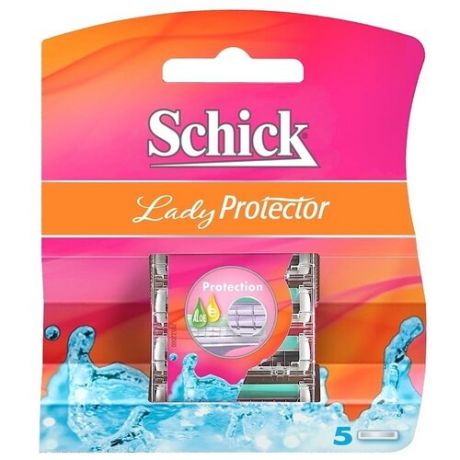 Schick Lady Protector Сменные лезвия, 5 шт.