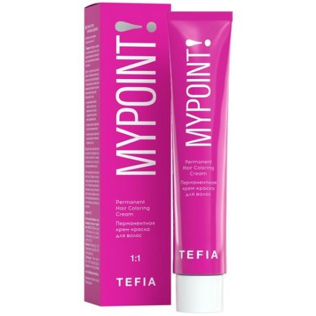 Tefia Mypoint Color перманентная крем-краска для волос, 107 специальный блондин фиолетовый, 60 мл