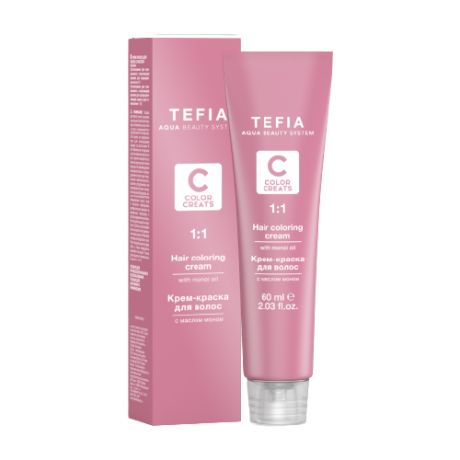 Tefia Color Creats корректор Hair Coloring Cream with Monoi Oil, 0.7 корректор фиолетовый, 60 мл