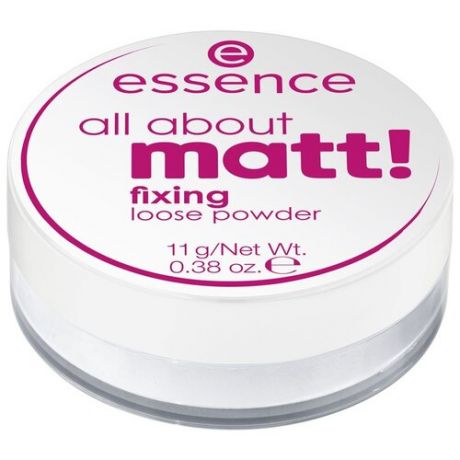 Essence пудра All about matt! рассыпчатая матирующая прозрачная