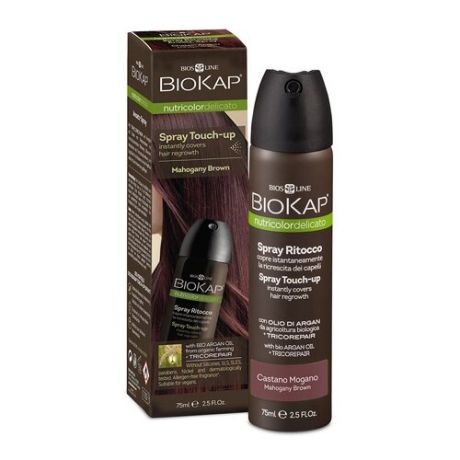 Спрей BioKap Nutricolor Spray Touch Up Castano Mogano, 75 мл