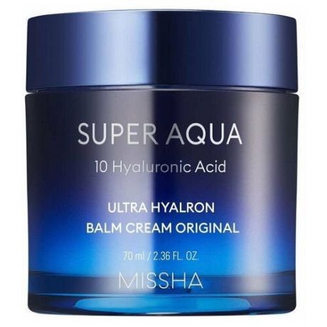 Missha Super Aqua Ultra Hyalron Balm Cream Original увлажняющий крем-бальзам для лица, 70 мл