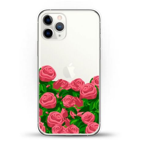 Силиконовый чехол Розы на Apple iPhone 11 Pro Max