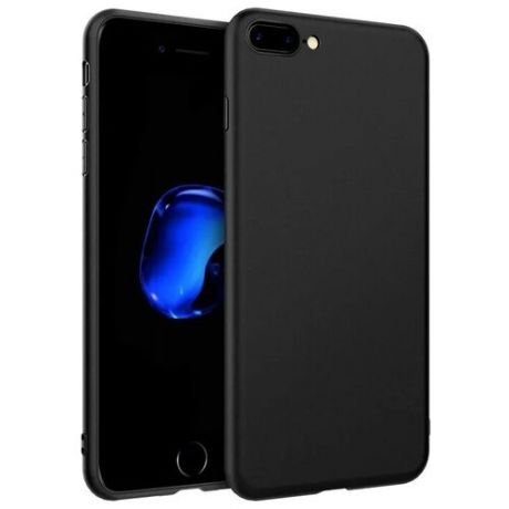Матовый чехол для iPhone 7 Plus + / 8 Plus + Skiico / Силиконовый чехол для Айфон 7 Плюс и 8 Плюс черный