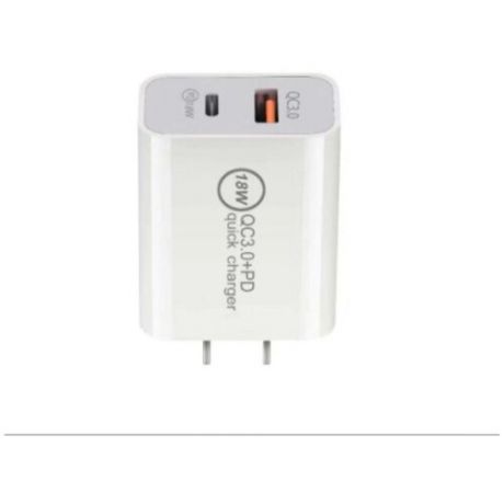 Зарядное устройство для телефона, зарядка 2 USB, зарядка для iphone, зарядка Type-C, быстрая зарядка, для двух устройств QC3.0+PD