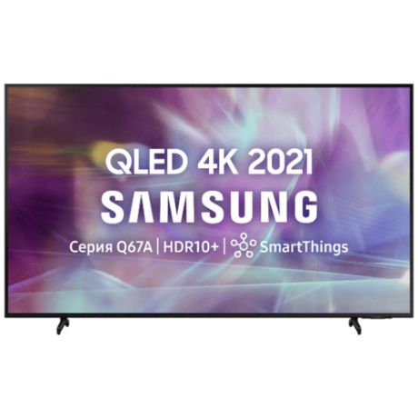60" Телевизор Samsung QE60Q65AAU QLED, HDR (2021), черный