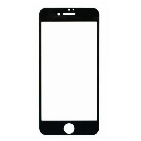 Защитное стекло противоударное тонкое 6D для iPhone 7 черное на полный экран
