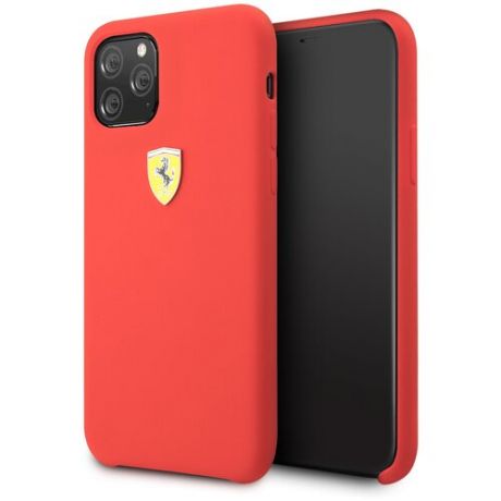 Чехол Ferrari для iPhone 11 Pro On- Track Silicone case Hard Red
