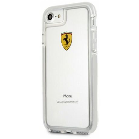 Чехол Ferrari для iPhone 7/8 Shockproof Hard PC Transparent