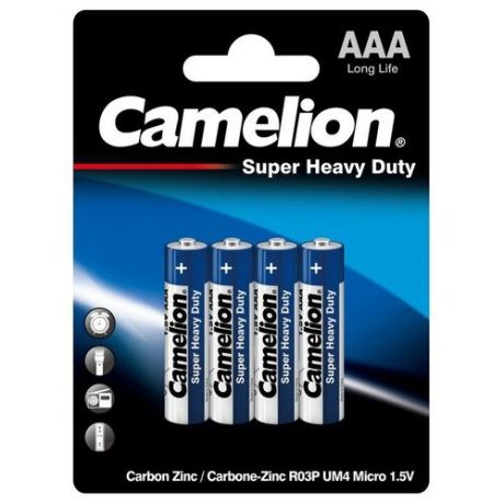 Батарейка Camelion Blue Series AAA, 4 шт.
