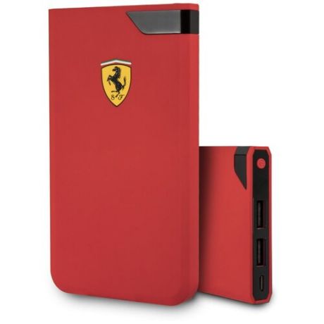 АКБ внешняя Ferrari 10000 mAh, цифровой дисплей, 2 USB Rubber Red