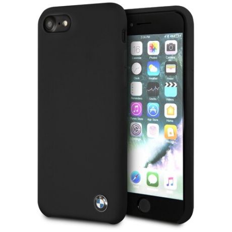 Чехол BMW для iPhone 7/8 Signature Liquid silicone Hard Black