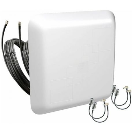 3G/4G/LTE MIMO антенна Fetras "Премиум" с кабельными сборками и пигтейлами CRC9 и TS9 для усиления мобильного интернета