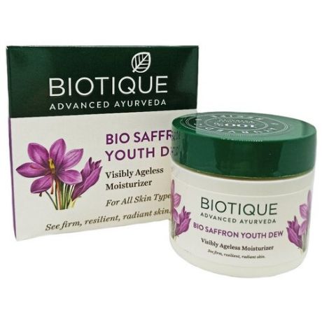 крем Biotique Bio saffron dew антивозрастной тройное действие Био шафран для лица, 50 г
