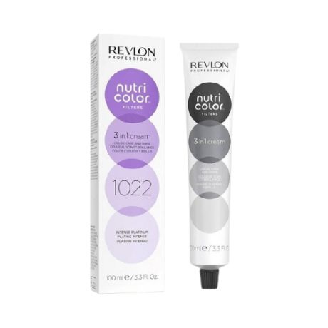 Краситель прямого действия Revlon Professional Nutri Color Filters 3 In 1 Cream 1022 Intense platinum, 100 мл