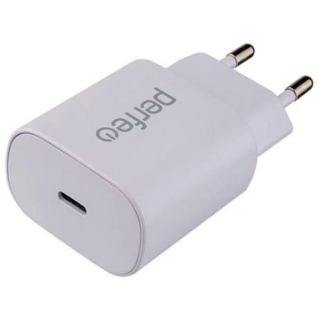 Зарядное устройство Perfeo USB Type-C White I4639