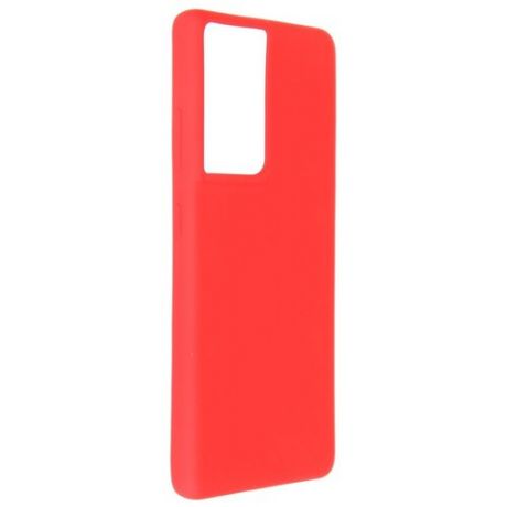 Чехол Pero для Samsung Galaxy S21 Ultra Liquid Silicone Red PCLS-0038-RD