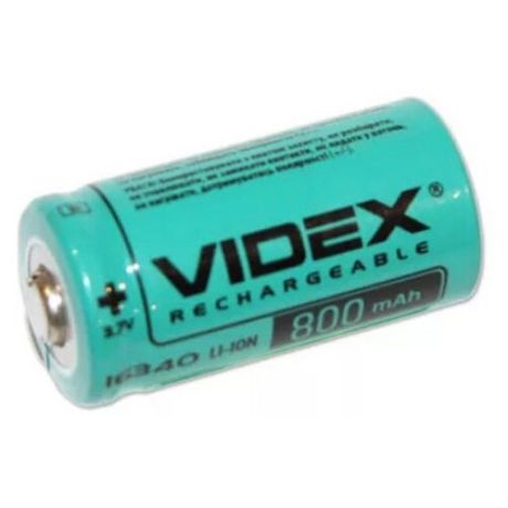 Аккумулятор 16340 - Videx 800mAh 3.7V VID-16340-0.8-NP (1 штука)
