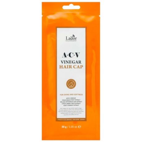 La'dor Маска-шапочка для волос с яблочным уксусом ACV Vinegar, 30 г, пакет