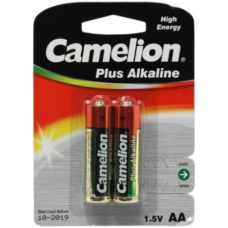 Батарейка AA щелочная Camelion LR6-2 1.5V 2 шт