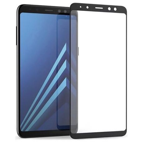 Защитное стекло Perfeo для Samsung A8 (черная рамка)