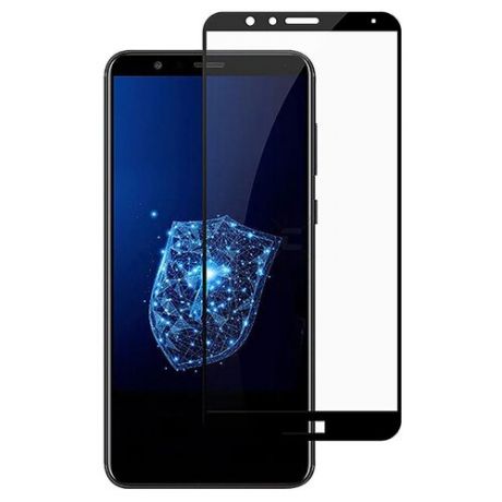 Защитное стекло Perfeo для Huawei Honor 7X (черная рамка)