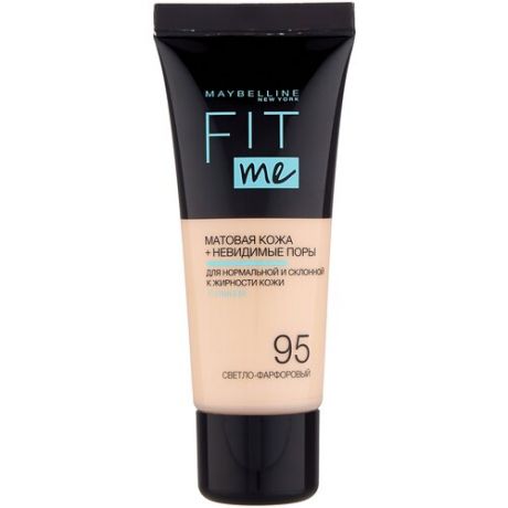 Maybelline New York Тональный крем Fit Me, 30 мл, оттенок: 95 светло-фарфоровый