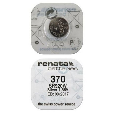 Батарейка Renata 370, 1 шт.
