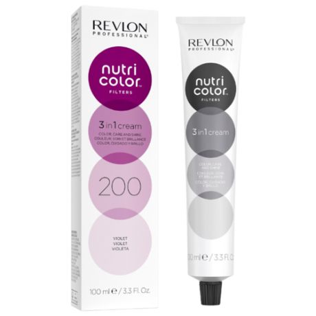 Краситель прямого действия Revlon Professional Nutri Color Filters 3 In 1 Cream 200 Violet, 100 мл