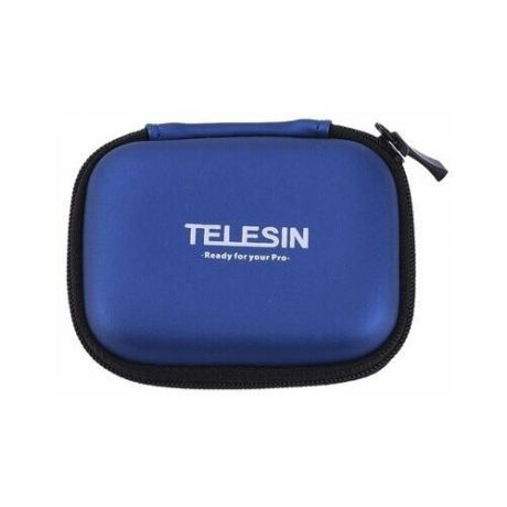 Telesin кейс для GoPro, Xiaomi, SJCAM, EKEN mini синий