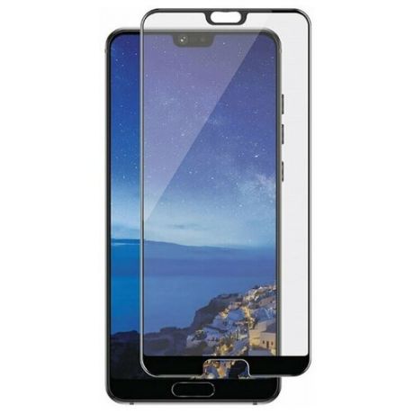 Полноэкранное защитное стекло для телефона Huawei P20 / Стекло на Хуавей П20 / Стекло на весь экран / Full Glue от 3D до 21D (черный)
