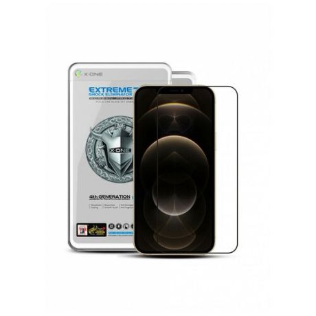 Противоударная защитная бронепленка X-ONE Extreme 7H Shock Eliminator Coverage 4-е поколение для iPhone 12 Pro Max