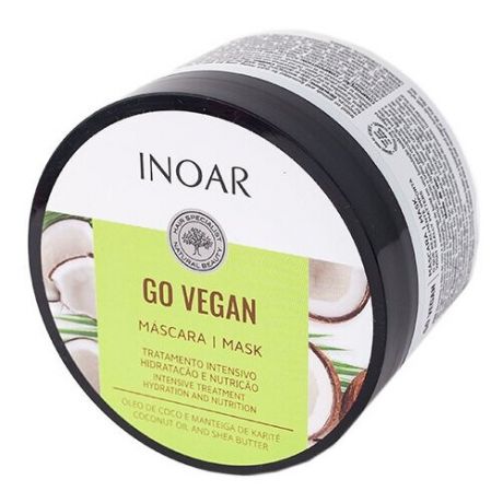 Inoar / Go Vegan: Hidratacion (кокос) маска для волос, 250 гр
