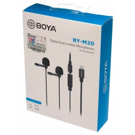 Микрофон BOYA BY-M2D, нательный для iOS devices