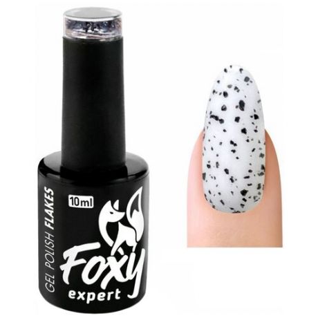 Foxy Expert Гель-лак Flakes, 10 мл, прозрачный