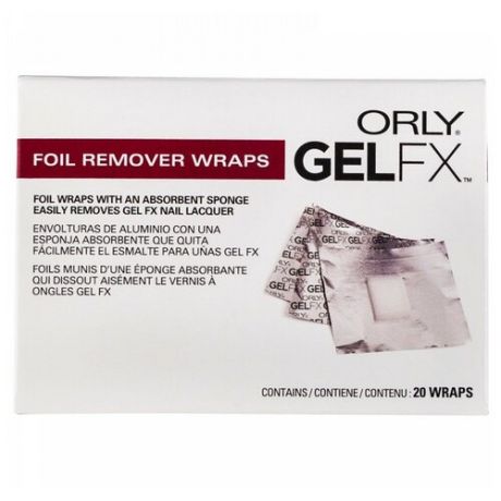 Orly Салфетки Gel Fx Foil Remover wraps 100 шт.
