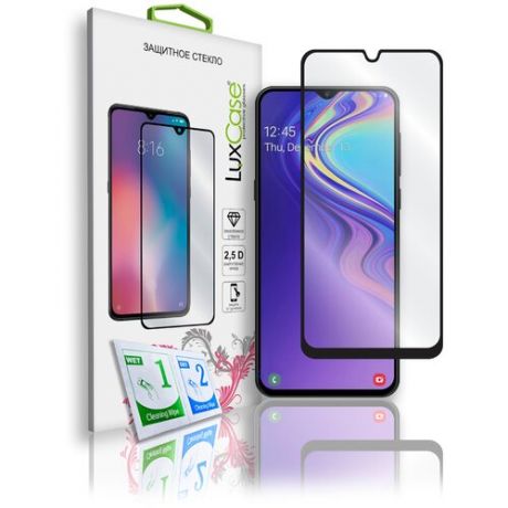 Защитное стекло для Samsung Galaxy A20 / A30 / A30s / M30 / M30s / A50 / A50s 2019 / 2.5D / полноклеевое / от LuxCase