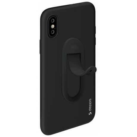 Подставка/автодержатель Deppa Easy Life Click Holder для смартфона, силикон, черный