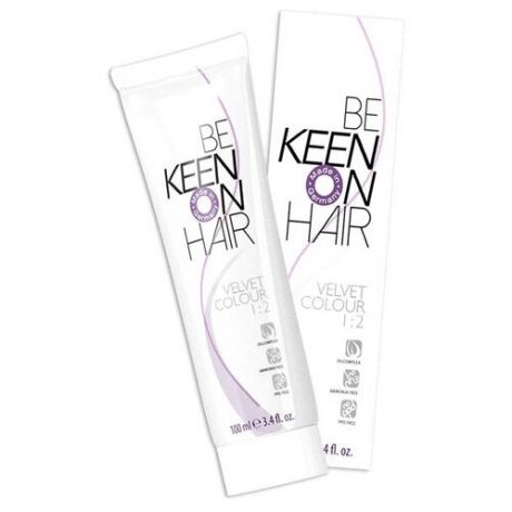 KEEN Be Keen on Hair краска для волос без аммиака Velvet Color, 5.0 hellbraun, 100 мл