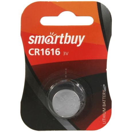 Батарейка CR1616 литиевая Smartbuy SBBL-1616-1B 3V 1 шт