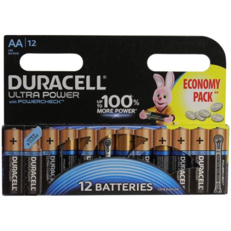 Батарейка AA щелочная Duracell ULTRA POWER MX1500-12 1.5V 12 шт