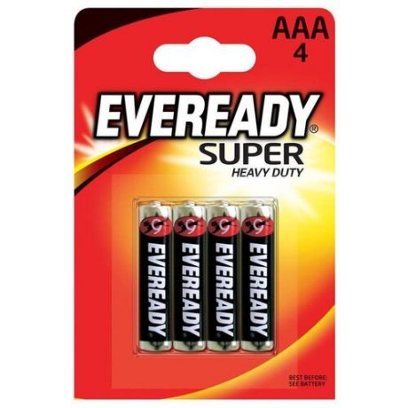 Батарейки EVEREADY SUPER R03 типа AAA - 4 шт.